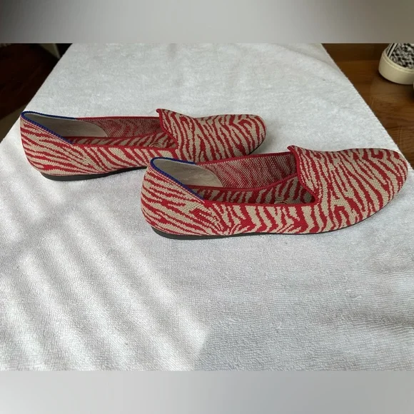 Rothy’s Red Zebra Loafers, Size 7.5, VGUC - Picture 6 of 9